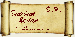 Damjan Medan vizit kartica